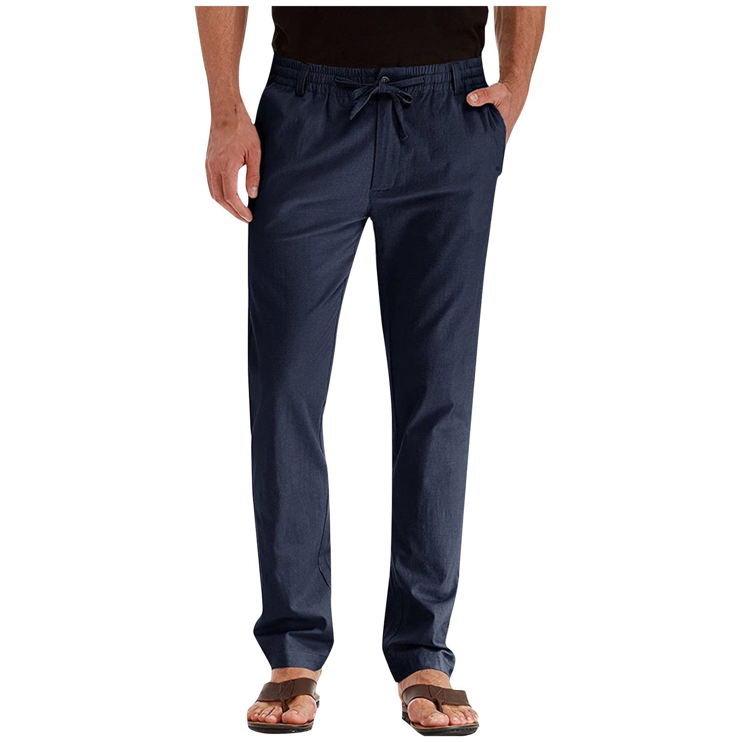 Relaxed Fit Drawstring Chino Trousers