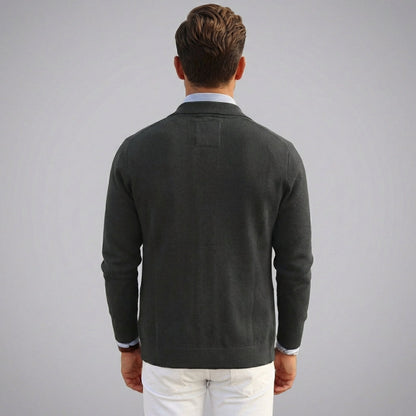 Niki | Men's Casual Knit Blazer with Patch Pockets