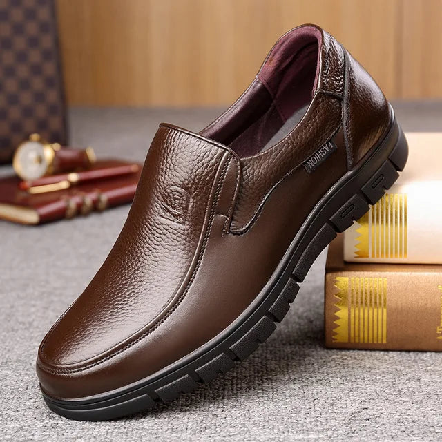 Men's Comfortable Genuine Leather Slip-On Loafers