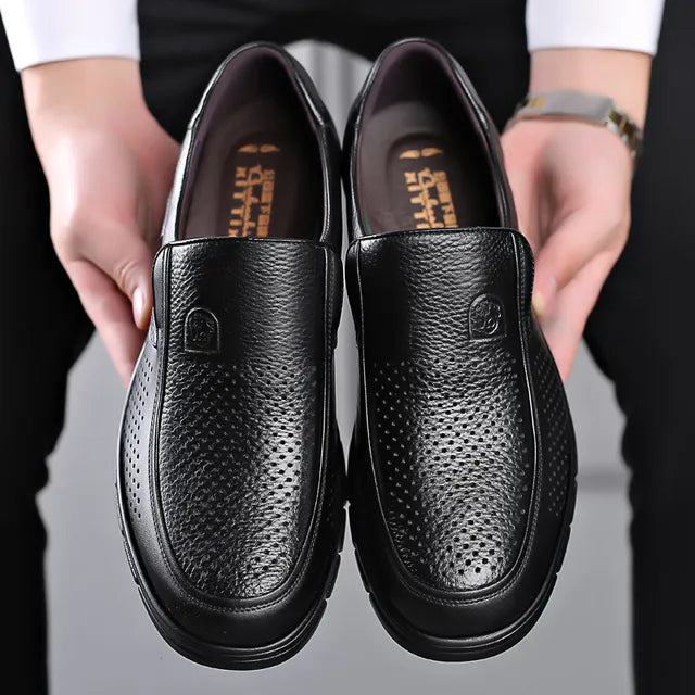 Men's Comfortable Genuine Leather Slip-On Loafers