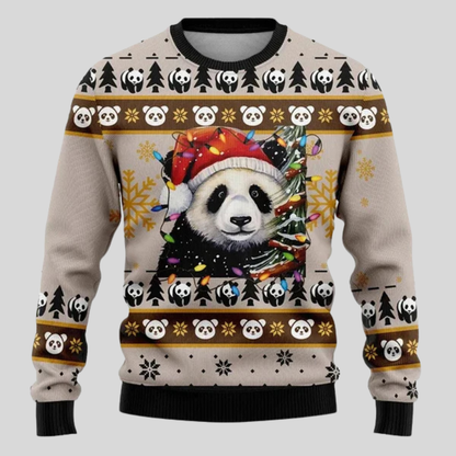 Men's Festive Holiday Animal Knit Sweater