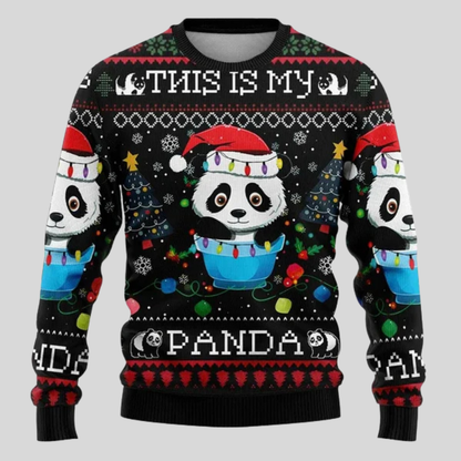 Men's Festive Holiday Animal Knit Sweater