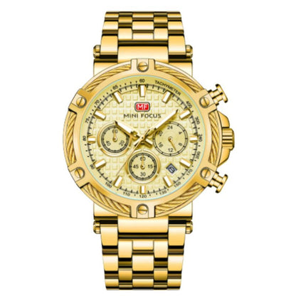 Niki | Men's Chronograph Watch with Bezel Detail