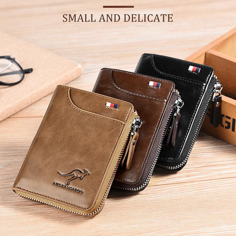Niki | Men's Slim RFID Blocking Zippered Wallet