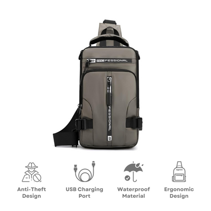 Niki | Men's Convertible Crossbody Sling Bag with Anti-Theft Design