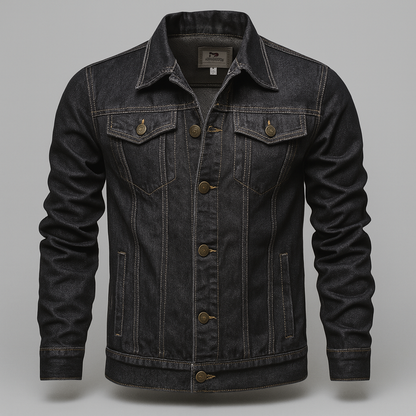 Men's Classic Durable Denim Trucker Jacket