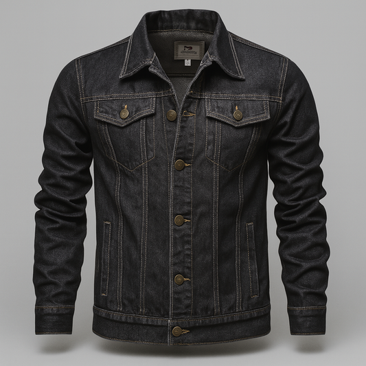 Men's Classic Durable Denim Trucker Jacket