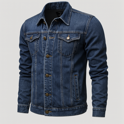 Men's Classic Durable Denim Trucker Jacket