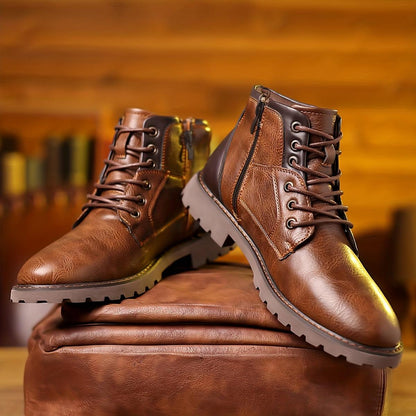 Refined Side-Zip Leather Boots