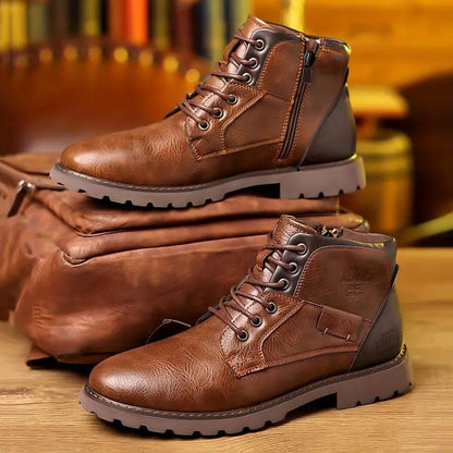 Refined Side-Zip Leather Boots