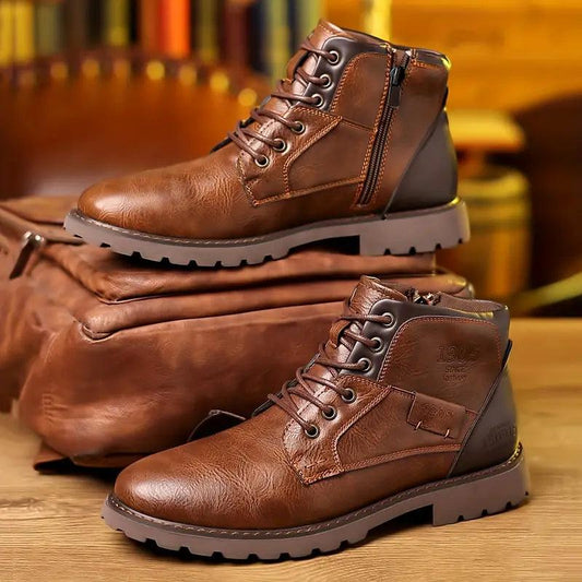 Refined Side-Zip Leather Boots