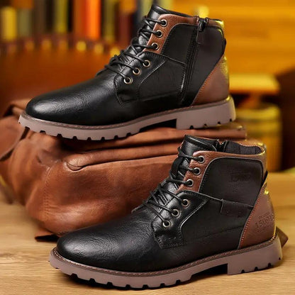 Refined Side-Zip Leather Boots