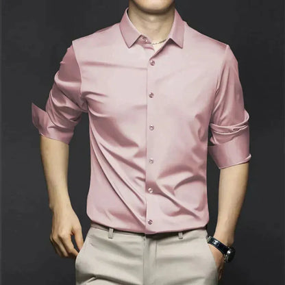 Men's Wrinkle-Free Long Sleeve Dress Shirt