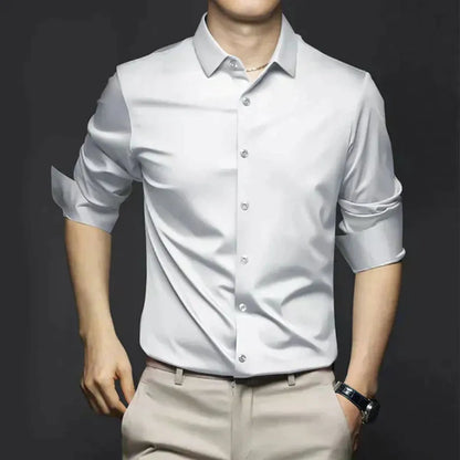 Men's Wrinkle-Free Long Sleeve Dress Shirt