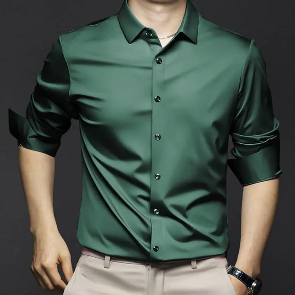 Men's Wrinkle-Free Long Sleeve Dress Shirt