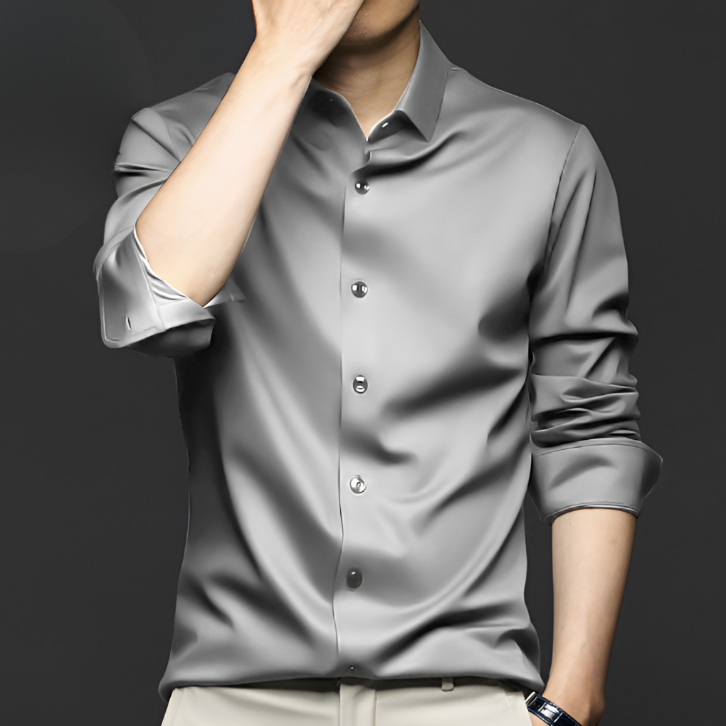 Men's Wrinkle-Free Long Sleeve Dress Shirt