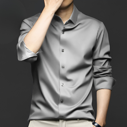 Men's Wrinkle-Free Long Sleeve Dress Shirt