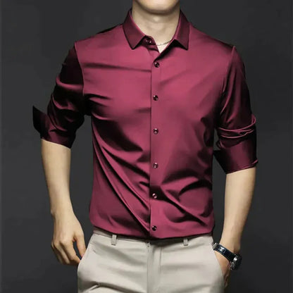Men's Wrinkle-Free Long Sleeve Dress Shirt