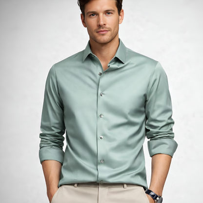 Men's Wrinkle-Free Long Sleeve Dress Shirt