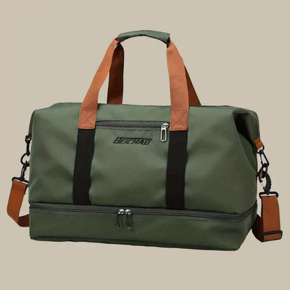 Niki | Men's Duffel Bag with Shoe Compartment