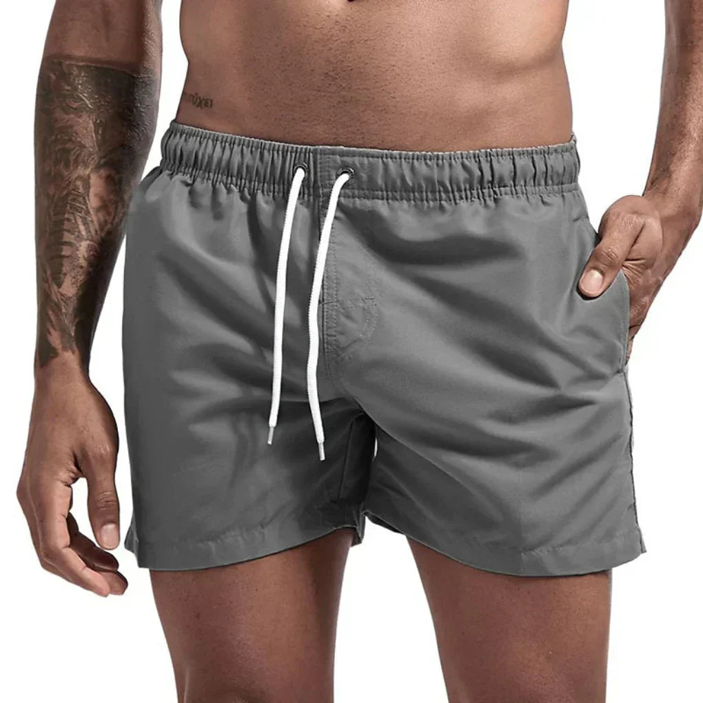 Men's Quick-Dry Elastic Waist Swim Shorts
