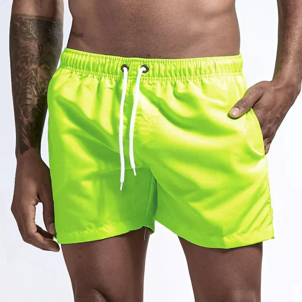 Men's Quick-Dry Elastic Waist Swim Shorts