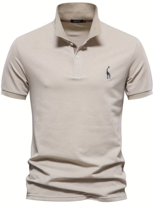 Breathable Embroidered Polo Shirt