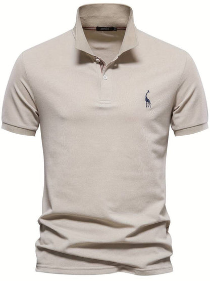 Breathable Embroidered Polo Shirt