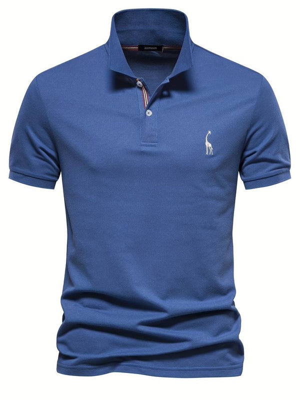 Breathable Embroidered Polo Shirt