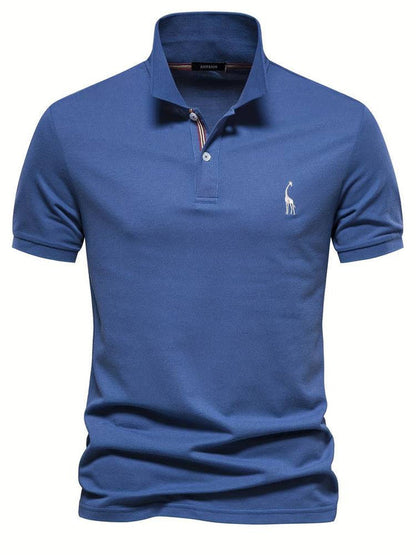 Breathable Embroidered Polo Shirt