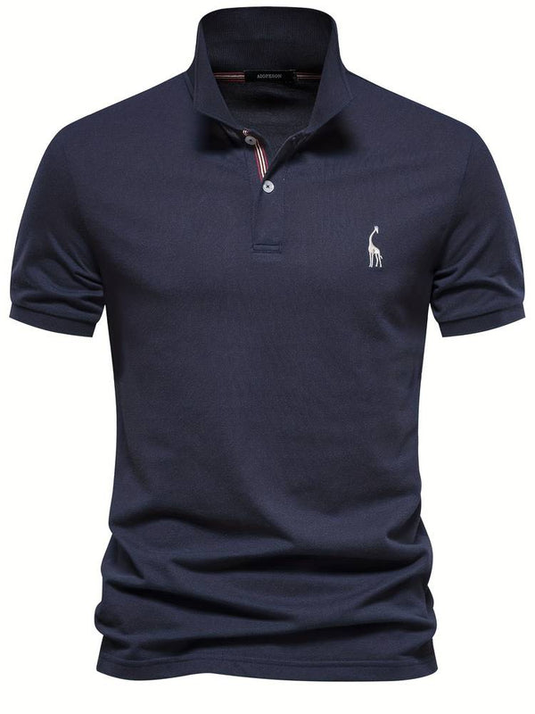 Breathable Embroidered Polo Shirt