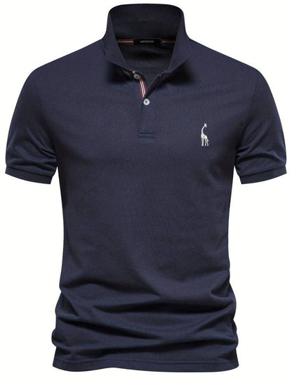 Breathable Embroidered Polo Shirt