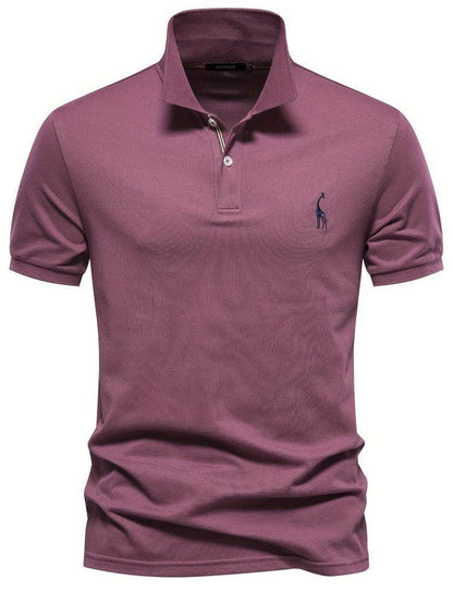 Breathable Embroidered Polo Shirt