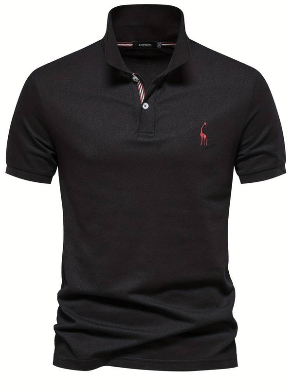 Breathable Embroidered Polo Shirt