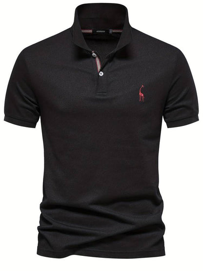 Breathable Embroidered Polo Shirt