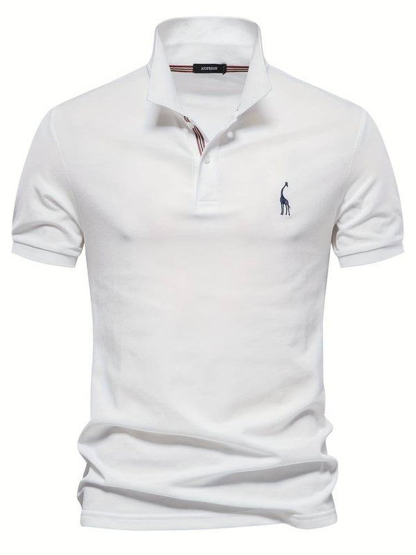 Breathable Embroidered Polo Shirt