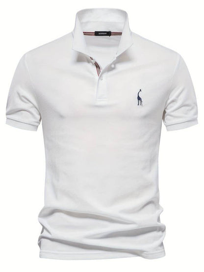 Breathable Embroidered Polo Shirt
