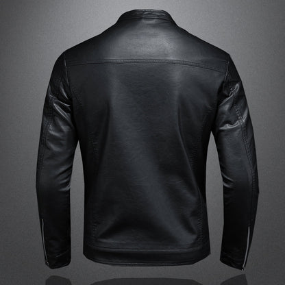Men's Essential Faux Leather Moto Jacket