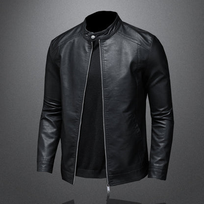 Men's Essential Faux Leather Moto Jacket