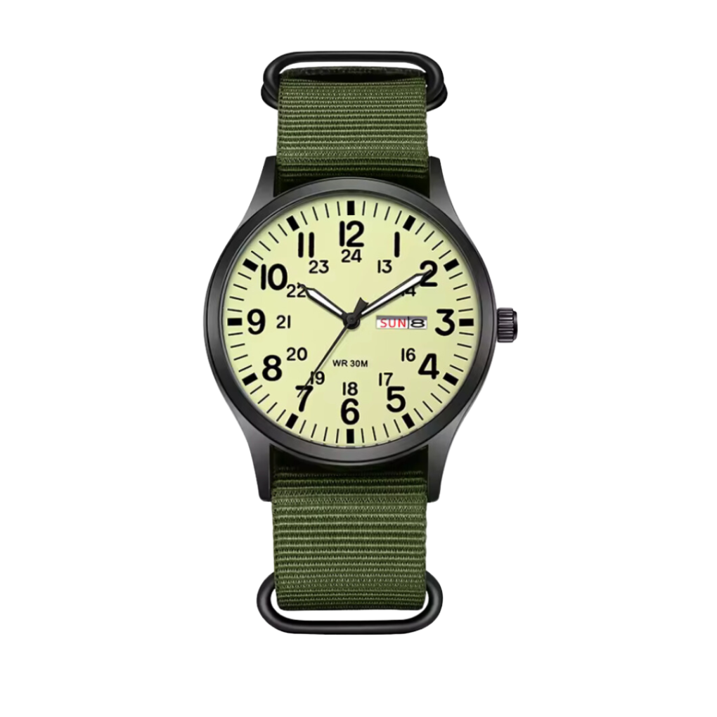 Niki | Men's Field Watch with Glow-in-the-Dark Dial