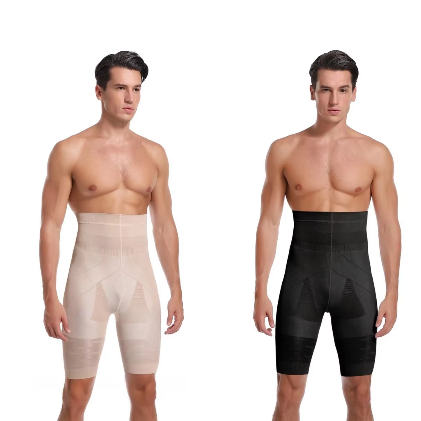 Men's High-Waisted Support Compression Shorts