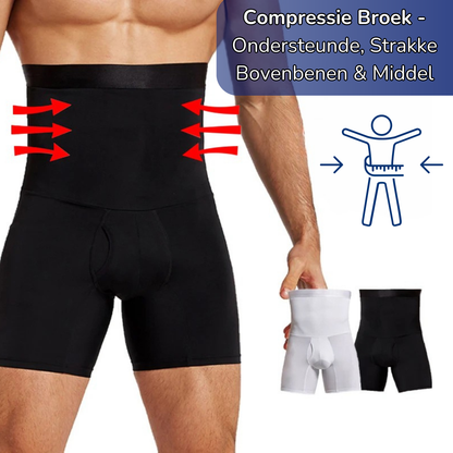 Men's High-Waisted Support Compression Shorts