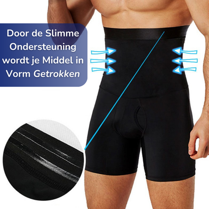 Men's High-Waisted Support Compression Shorts