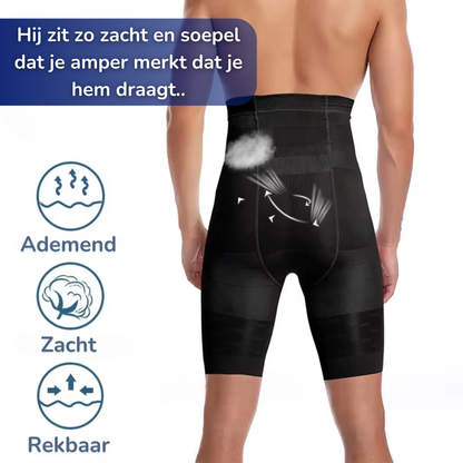 Men's High-Waisted Support Compression Shorts