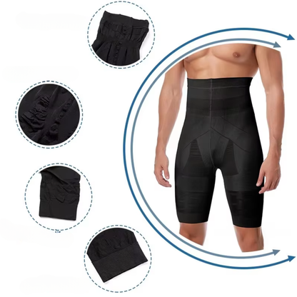 Men's High-Waisted Support Compression Shorts