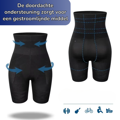 Men's High-Waisted Support Compression Shorts