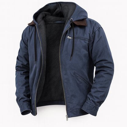 Warm Sherpa Lined Hooded Jacket