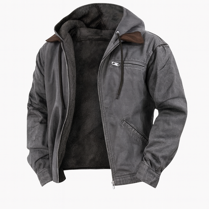 Warm Sherpa Lined Hooded Jacket