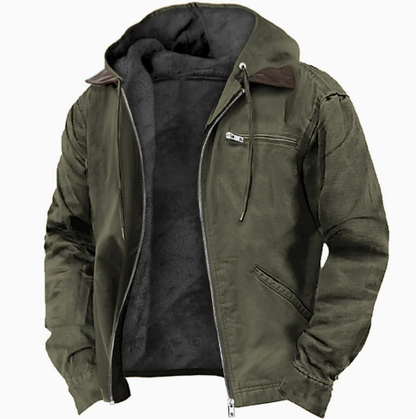 Men's Hooded Outdoor Jacket: Weather-Resistant