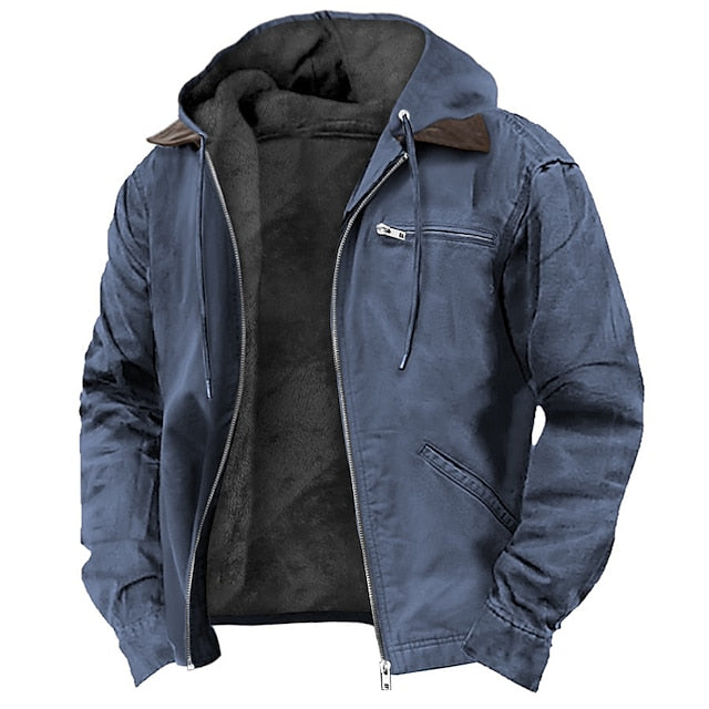 Men's Hooded Outdoor Jacket: Weather-Resistant